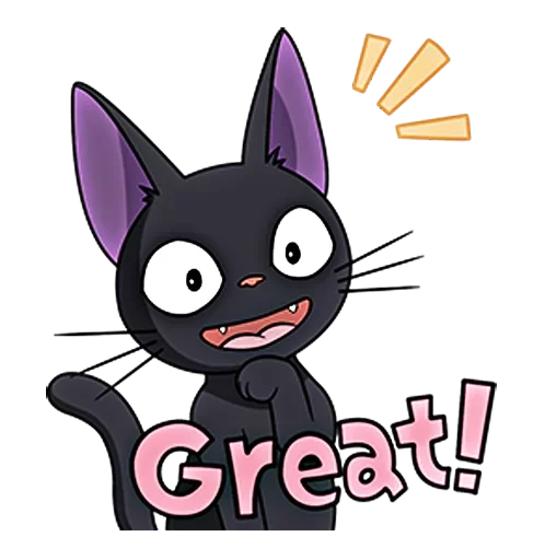 Стикер 😃 из набора kiki delivery service