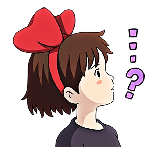 Стикер ❓ из набора kiki delivery service