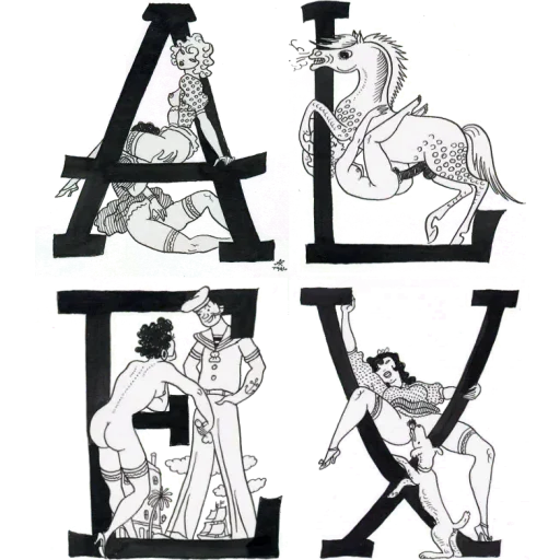 Erotic alphabet