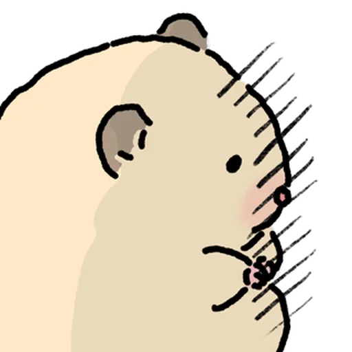 Стикер 🐹 из набора Close up Hamster -