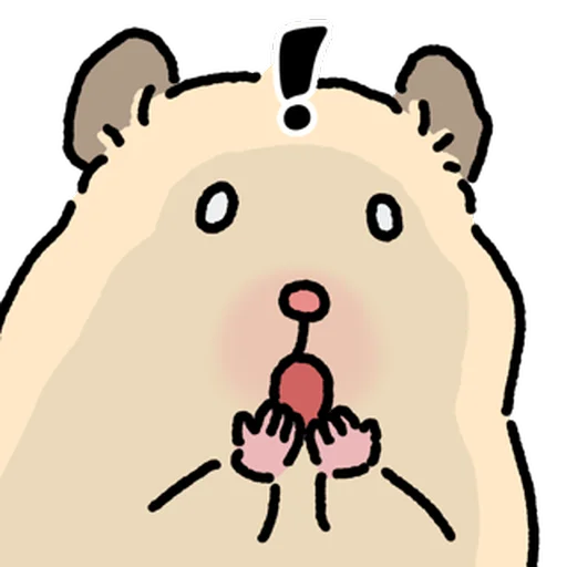 Стикер 🐹 из набора Close up Hamster -