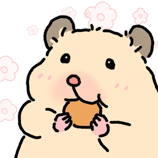 Стикер 🐹 из набора Close up Hamster -