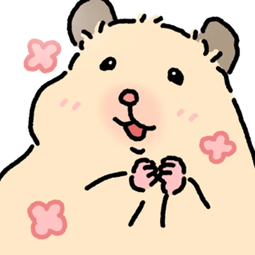 Стикер 🐹 из набора Close up Hamster -