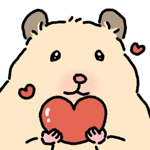 Стикер 🐹 из набора Close up Hamster -