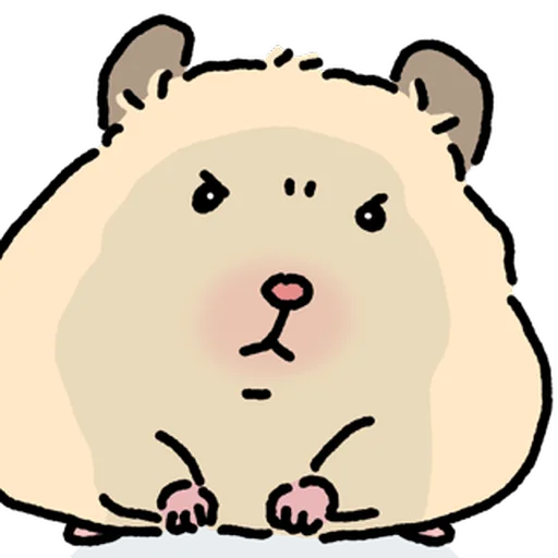 Стикер 🐹 из набора Close up Hamster -