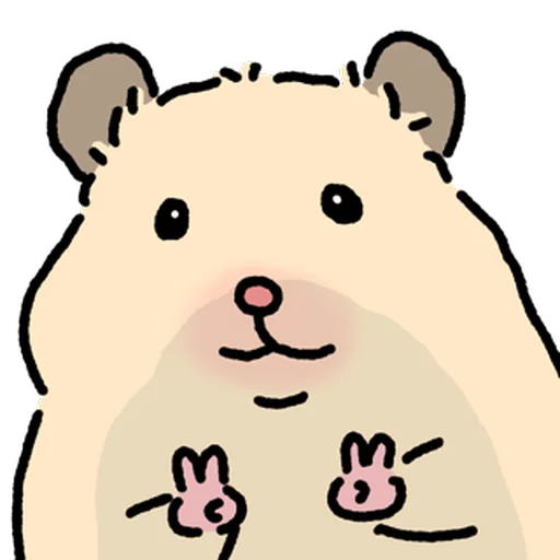 Стикер 🐹 из набора Close up Hamster -