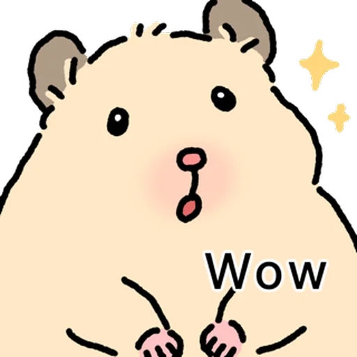 Стикер 🐹 из набора Close up Hamster -