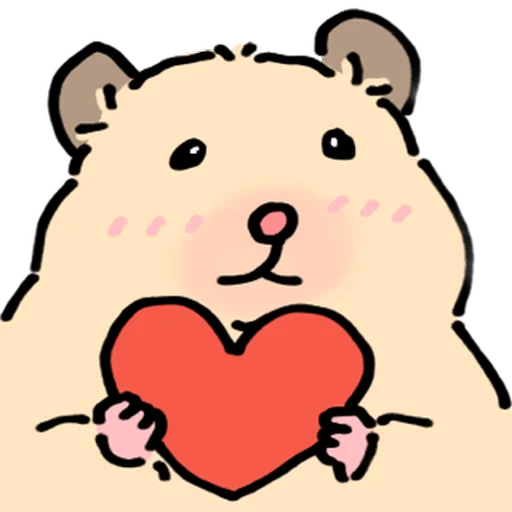 Стикер 🐹 из набора Close up Hamster -
