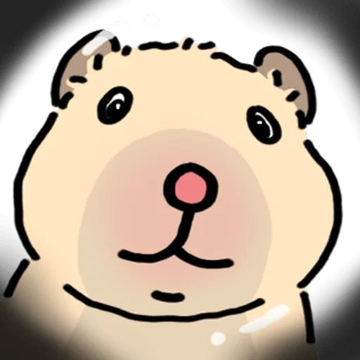 Стикер 🐹 из набора Close up Hamster -