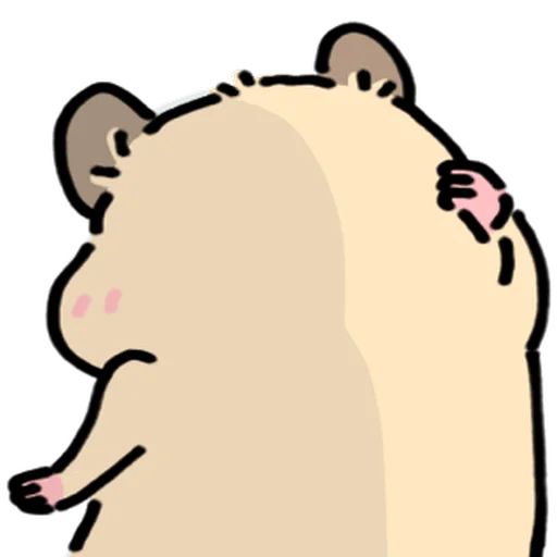 Стикер 🐹 из набора Close up Hamster -