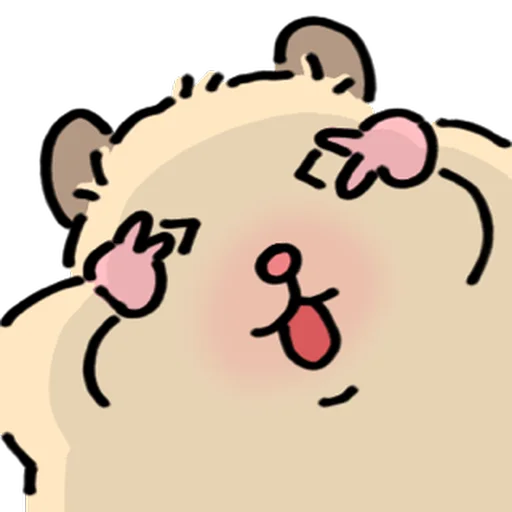 Стикер 🐹 из набора Close up Hamster -