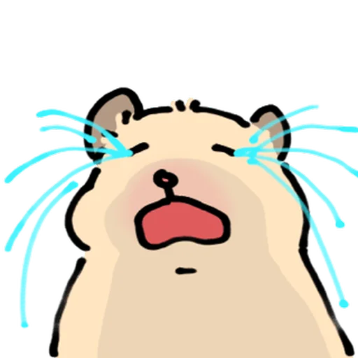 Стикер 🐹 из набора Close up Hamster -