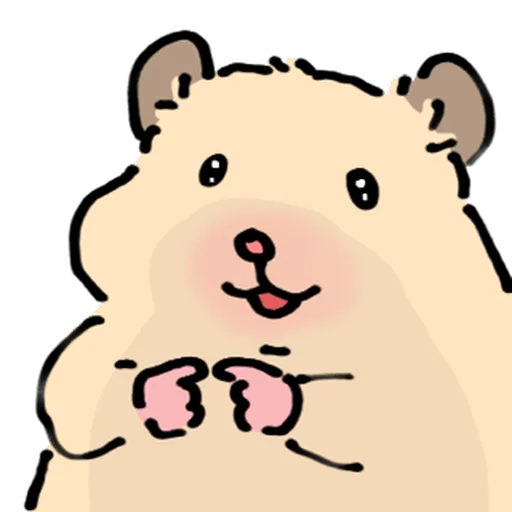 Стикер 🐹 из набора Close up Hamster -