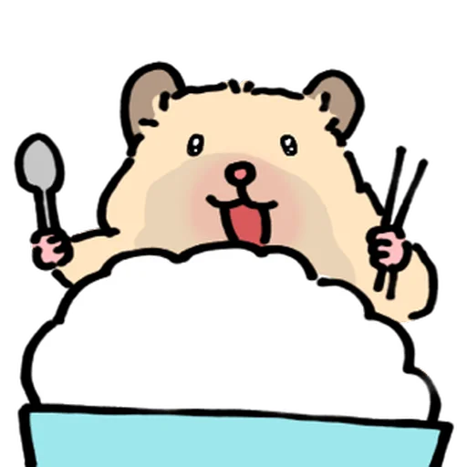 Стикер 🐹 из набора Close up Hamster -