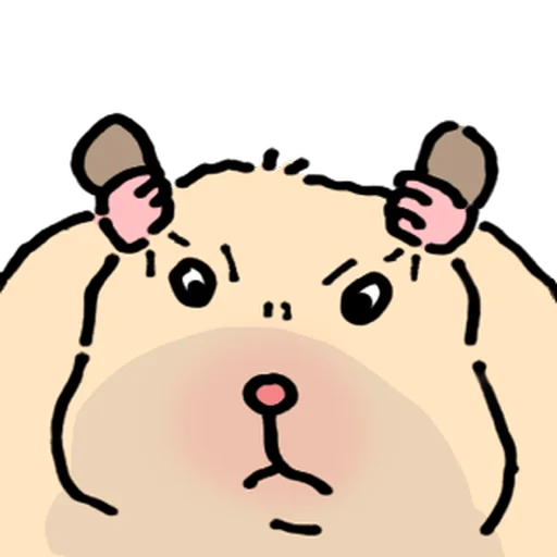 Стикер 🐹 из набора Close up Hamster -