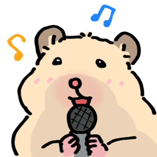 Стикер 🐹 из набора Close up Hamster -