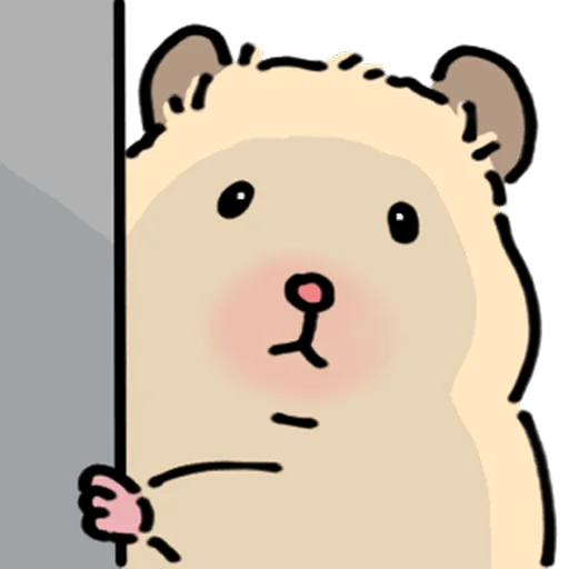 Стикер 🐹 из набора Close up Hamster -