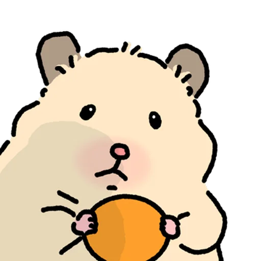 Стикер 🐹 из набора Close up Hamster -