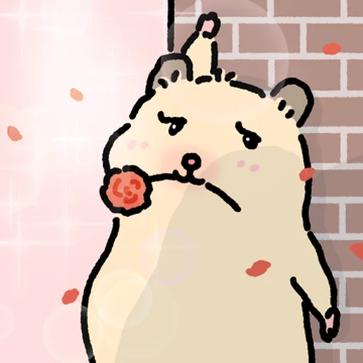 Стикер 🐹 из набора Close up Hamster -