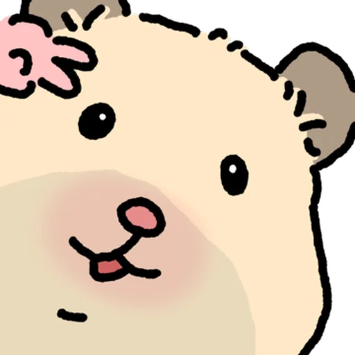 Стикер 🐹 из набора Close up Hamster -