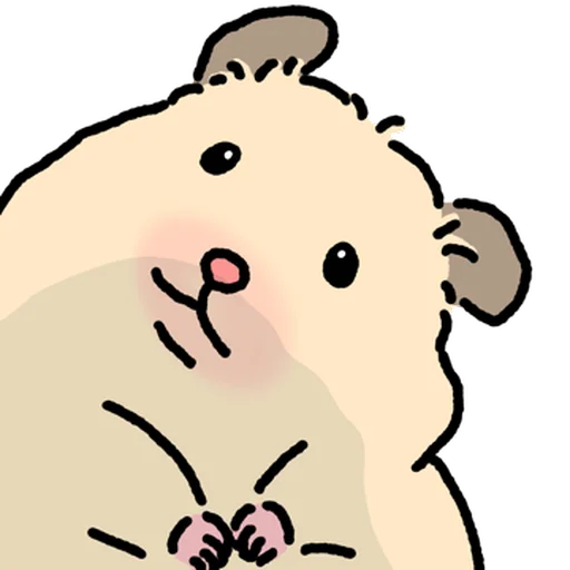 Стикер 🐹 из набора Close up Hamster -