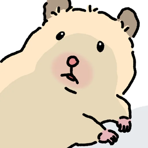 Стикер 🐹 из набора Close up Hamster -