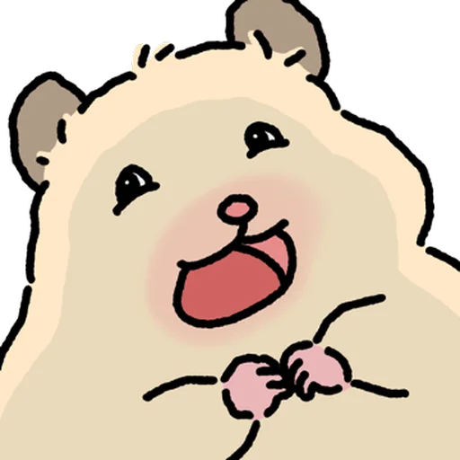 Стикер 🐹 из набора Close up Hamster -