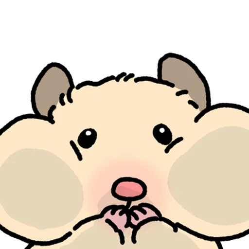 Стикер 🐹 из набора Close up Hamster -