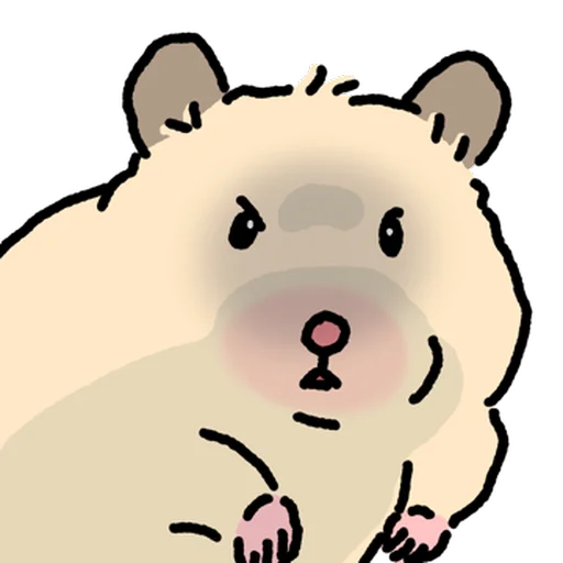 Стикер 🐹 из набора Close up Hamster -