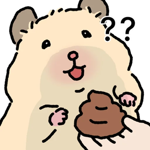 Стикер 🐹 из набора Close up Hamster -