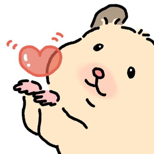 Стикер 🐹 из набора Close up Hamster -