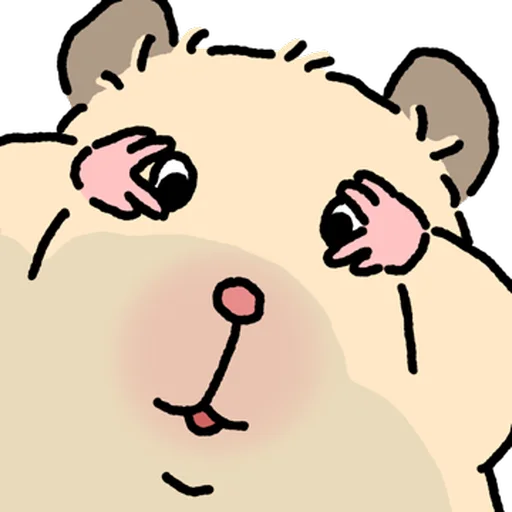 Стикер 🐹 из набора Close up Hamster -