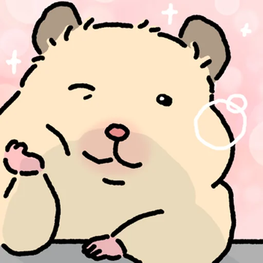 Стикер 🐹 из набора Close up Hamster -