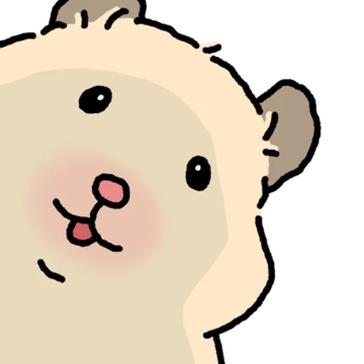 Стикер 🐹 из набора Close up Hamster -
