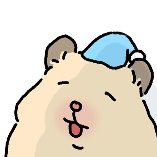 Стикер 🐹 из набора Close up Hamster -