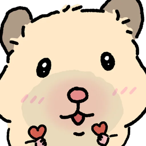 Стикер 🐹 из набора Close up Hamster -