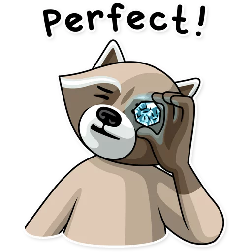 Стикер 👍 из набора Criminal Raccoon