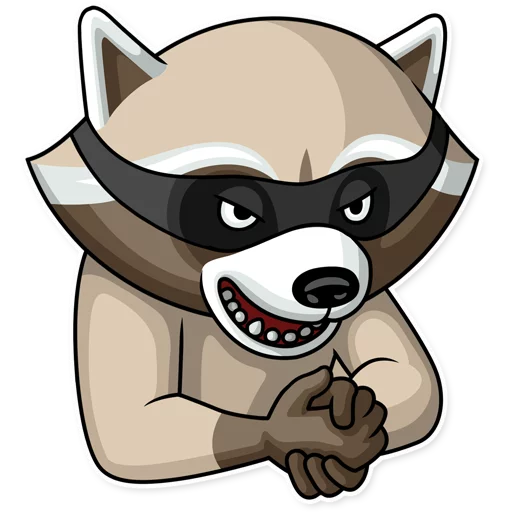 Стикер 😈 из набора Criminal Raccoon
