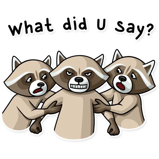 Стикер 👊 из набора Criminal Raccoon