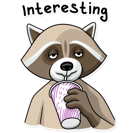 Стикер 😏 из набора Criminal Raccoon