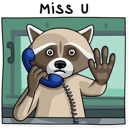 Стикер ❤ из набора Criminal Raccoon
