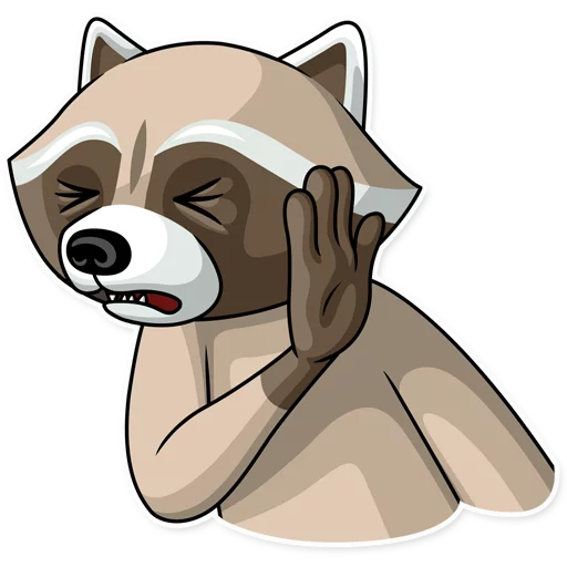 Стикер ✋ из набора Criminal Raccoon