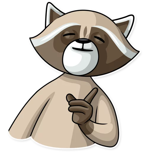 Стикер ☝ из набора Criminal Raccoon