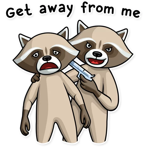 Стикер ✋ из набора Criminal Raccoon