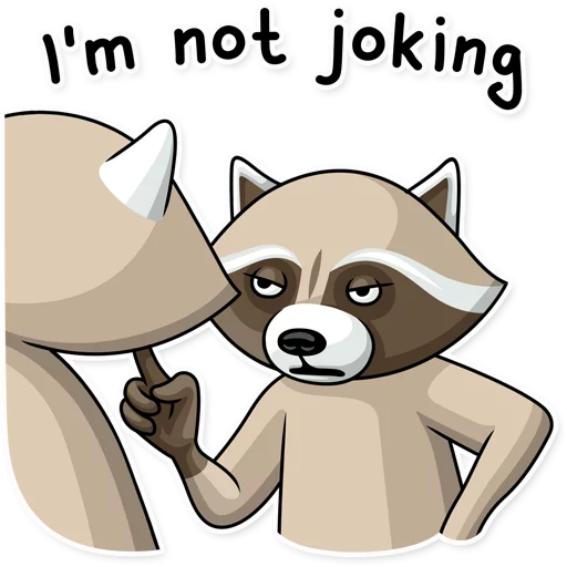 Стикер 😡 из набора Criminal Raccoon