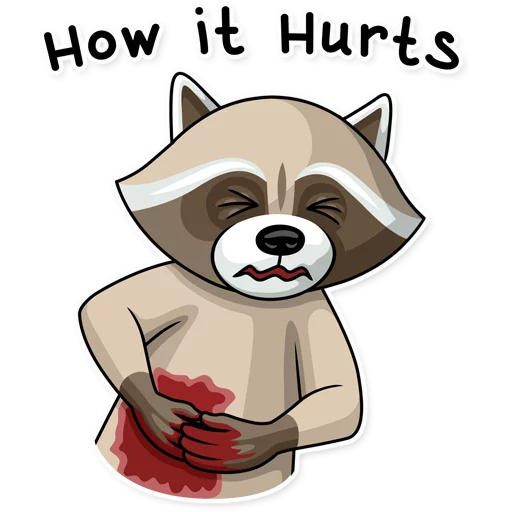 Стикер 😵 из набора Criminal Raccoon