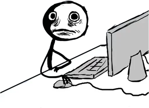 Стикер 😳 из набора Desk Buddies