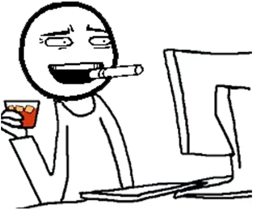 Стикер 🙂 из набора Desk Buddies