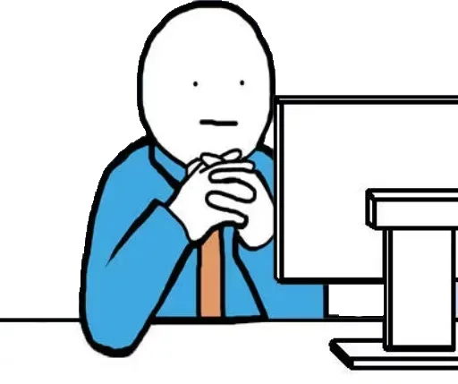 Стикер 😕 из набора Desk Buddies