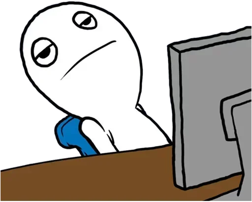 Стикер 😐 из набора Desk Buddies